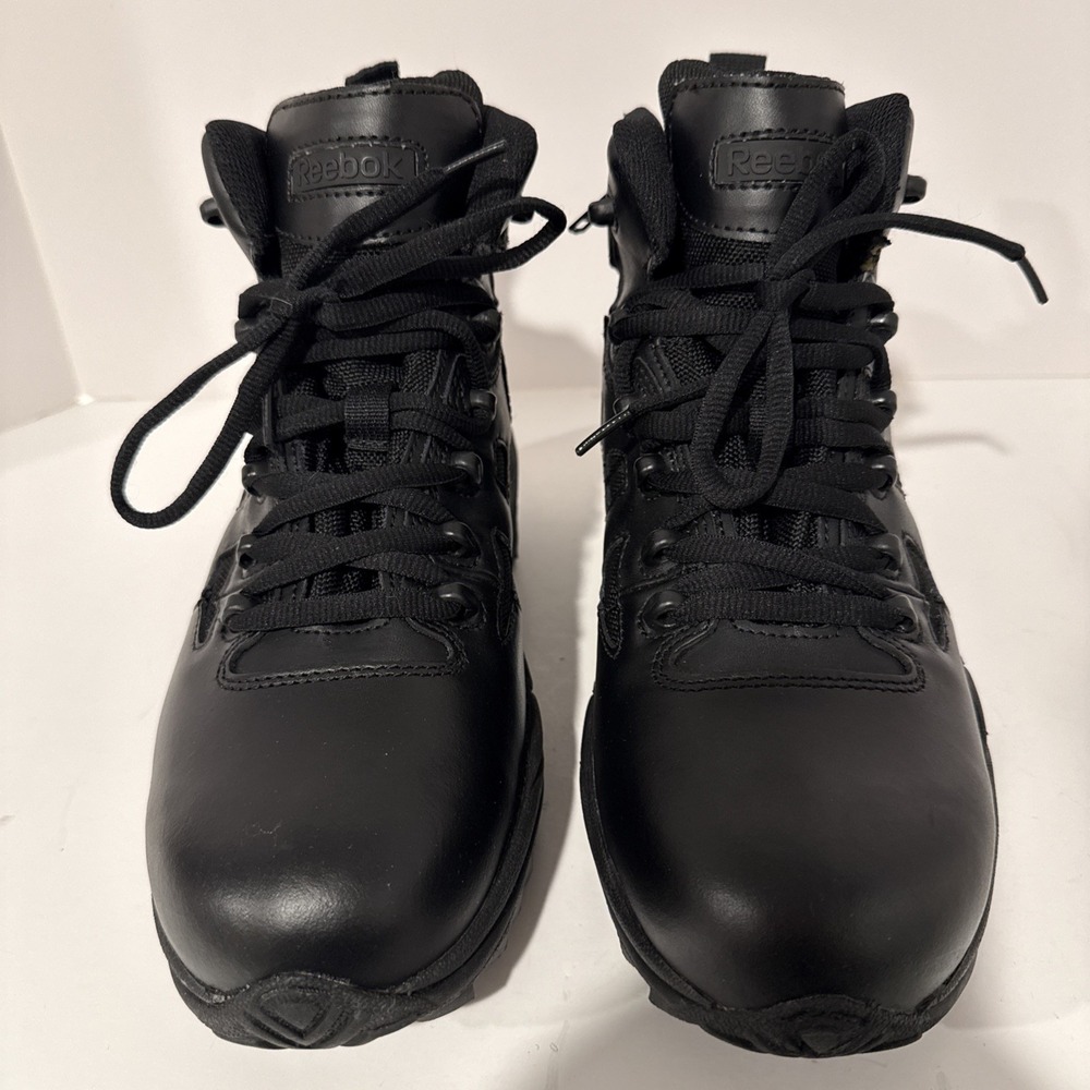REEBOK 6" RAPID RESPONSE‎ RB8688 STEALTH WATERPROOF SIDE ZIP BOOTS Men's 7M
